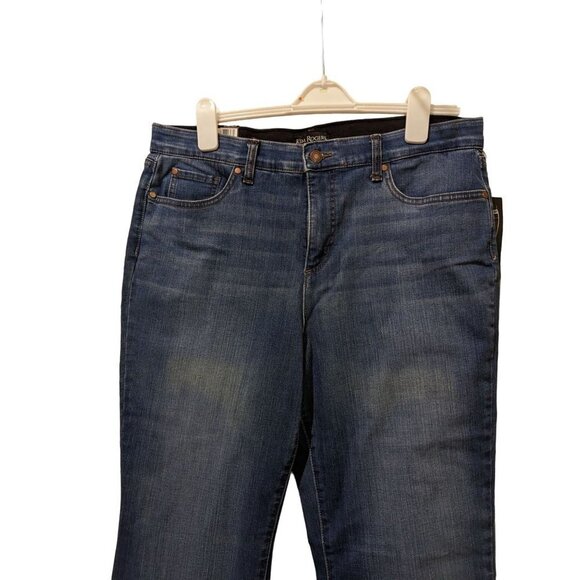 NWT Kim Rogers jeans size 14 straight leg tummy control stretch  Lycra - Picture 4 of 10